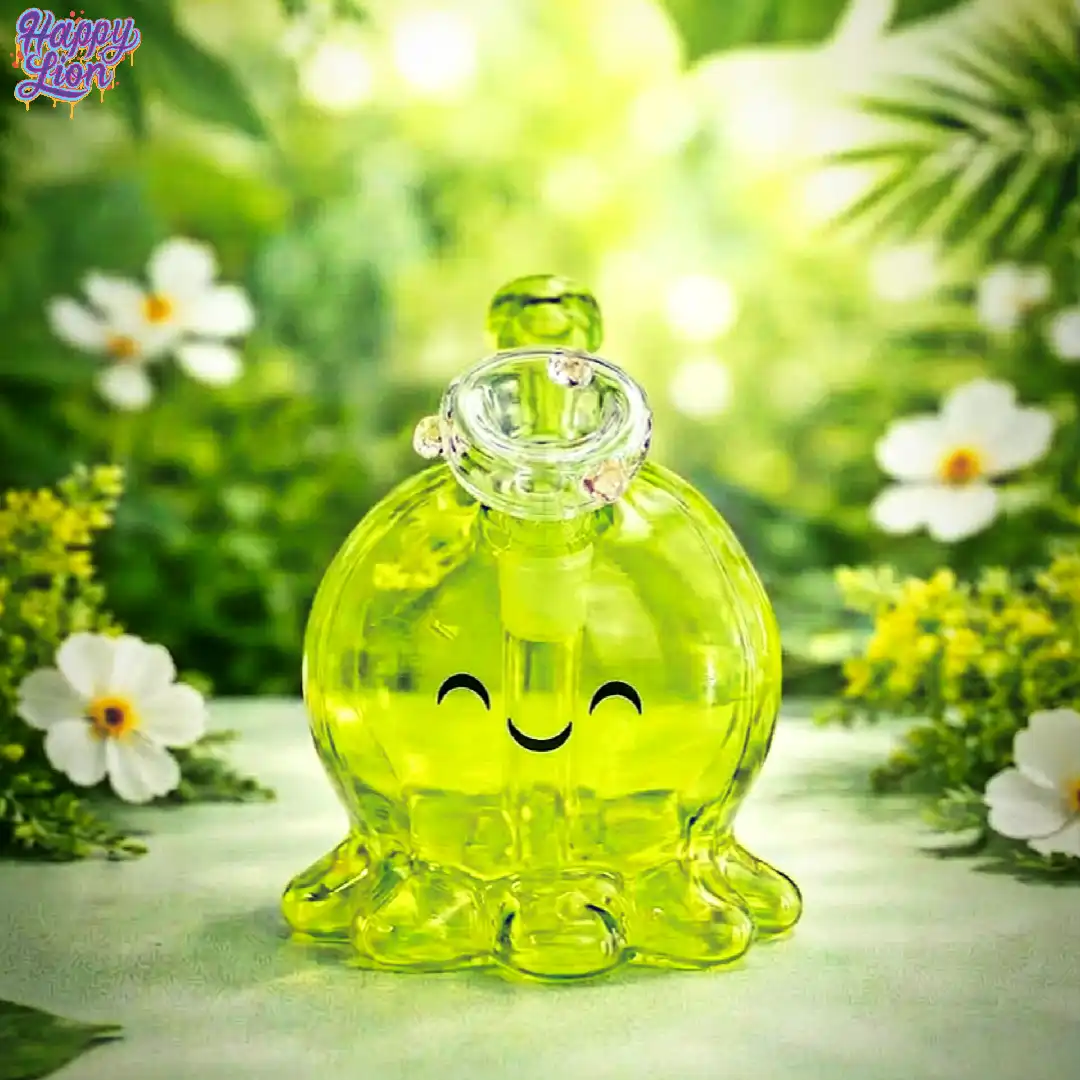 Green octopus bong