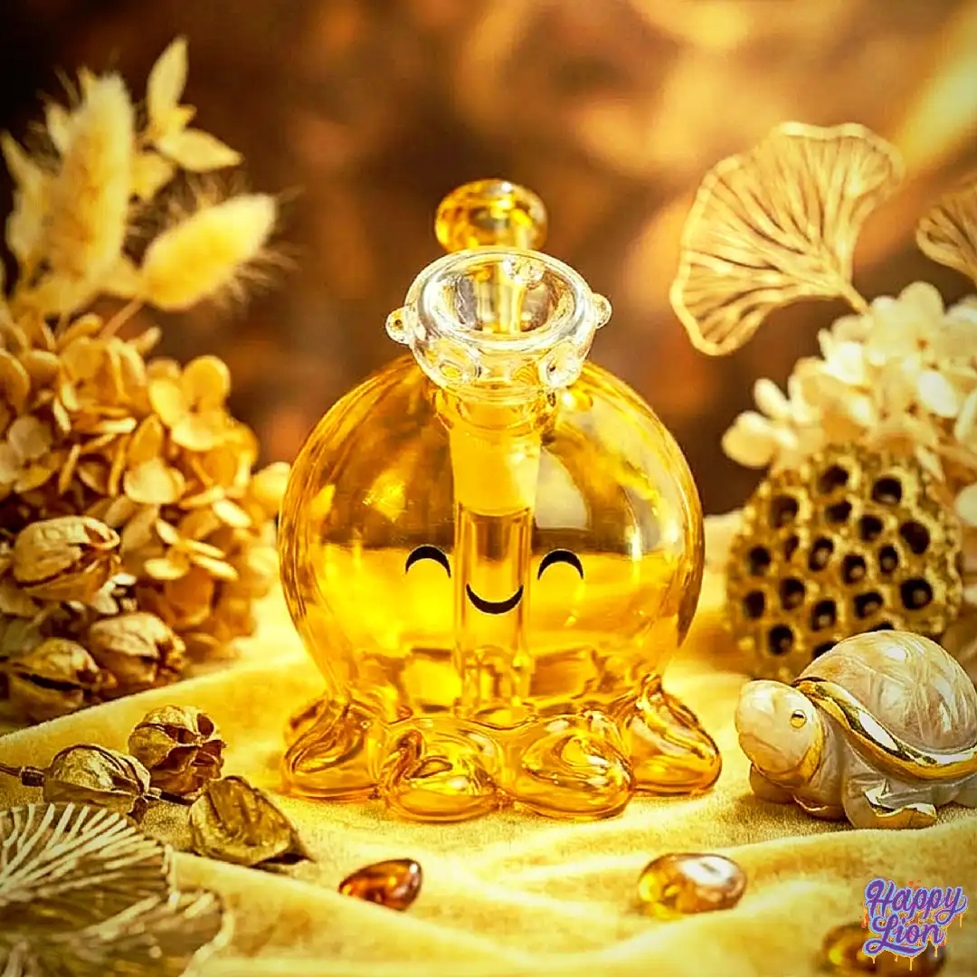 Yellow octopus bong