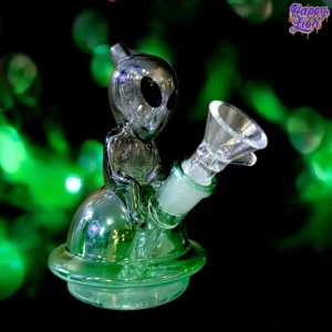 Green alien bong