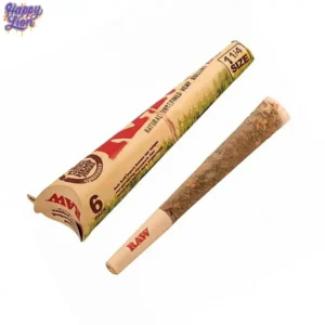 Pack of 6 organic raw pre rolls 1 1/4