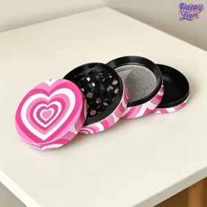 Pink heart grinder 5cm