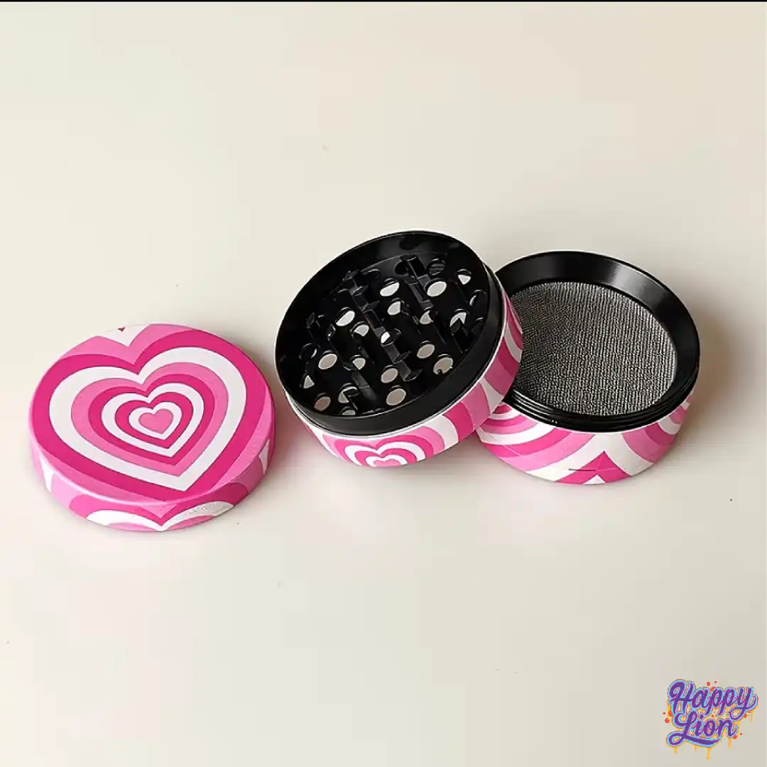 Pink heart grinder 5cm - Imagen 2