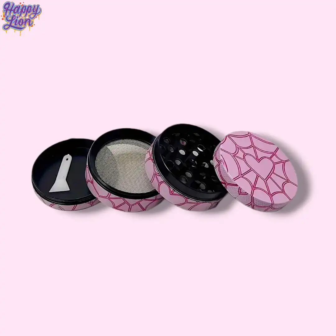 Pink spiderweb grinder 5cm