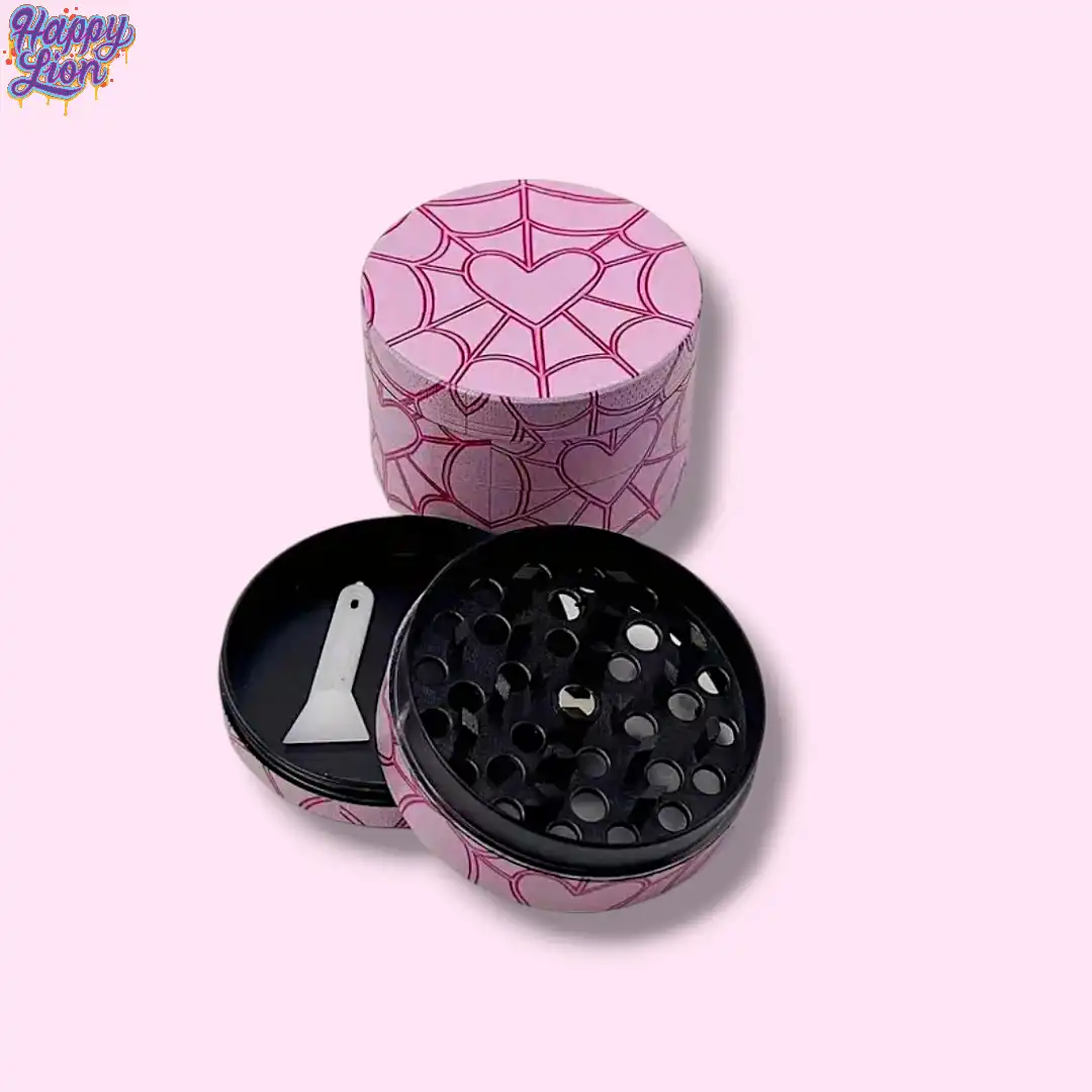 Pink spiderweb grinder 5cm - Imagen 3