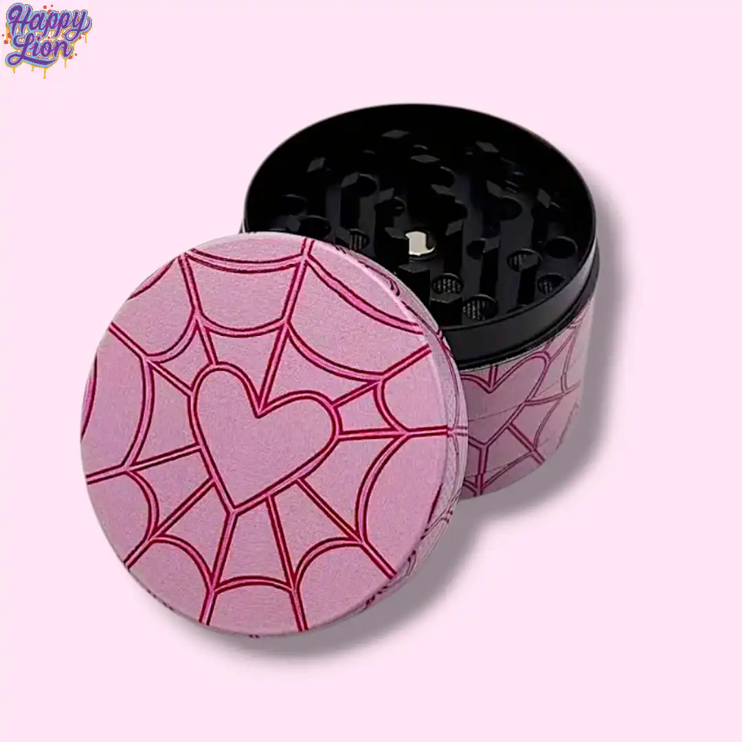 Pink spiderweb grinder 5cm - Imagen 2