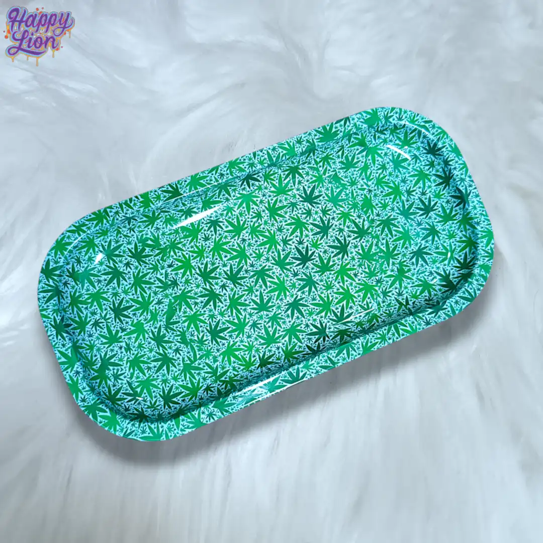rectangular leaf-shaped tray