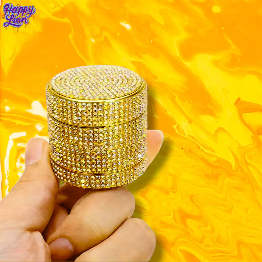 Golden shiny grinder 5cm