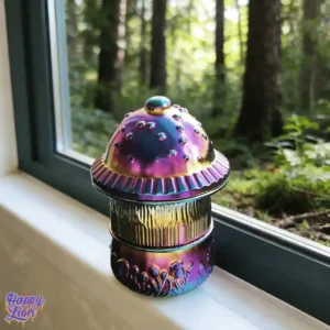 Iridescent mushroom grinder