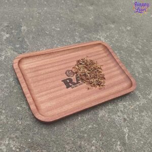 Raw rectangular wooden tray