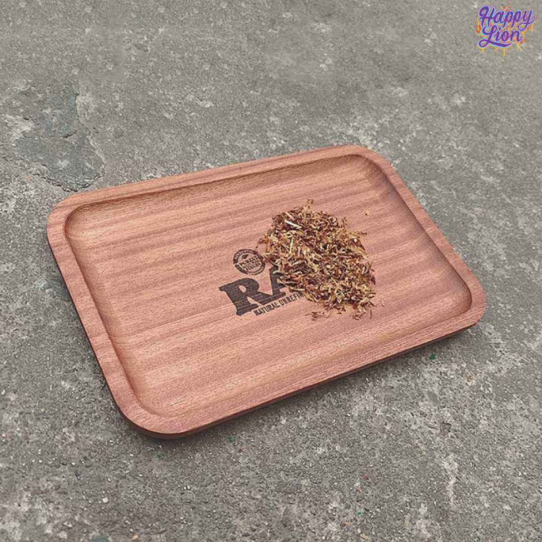 Raw rectangular wooden tray